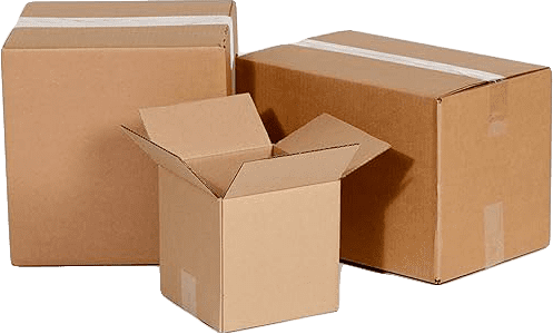 Illustration of stacked moving boxes